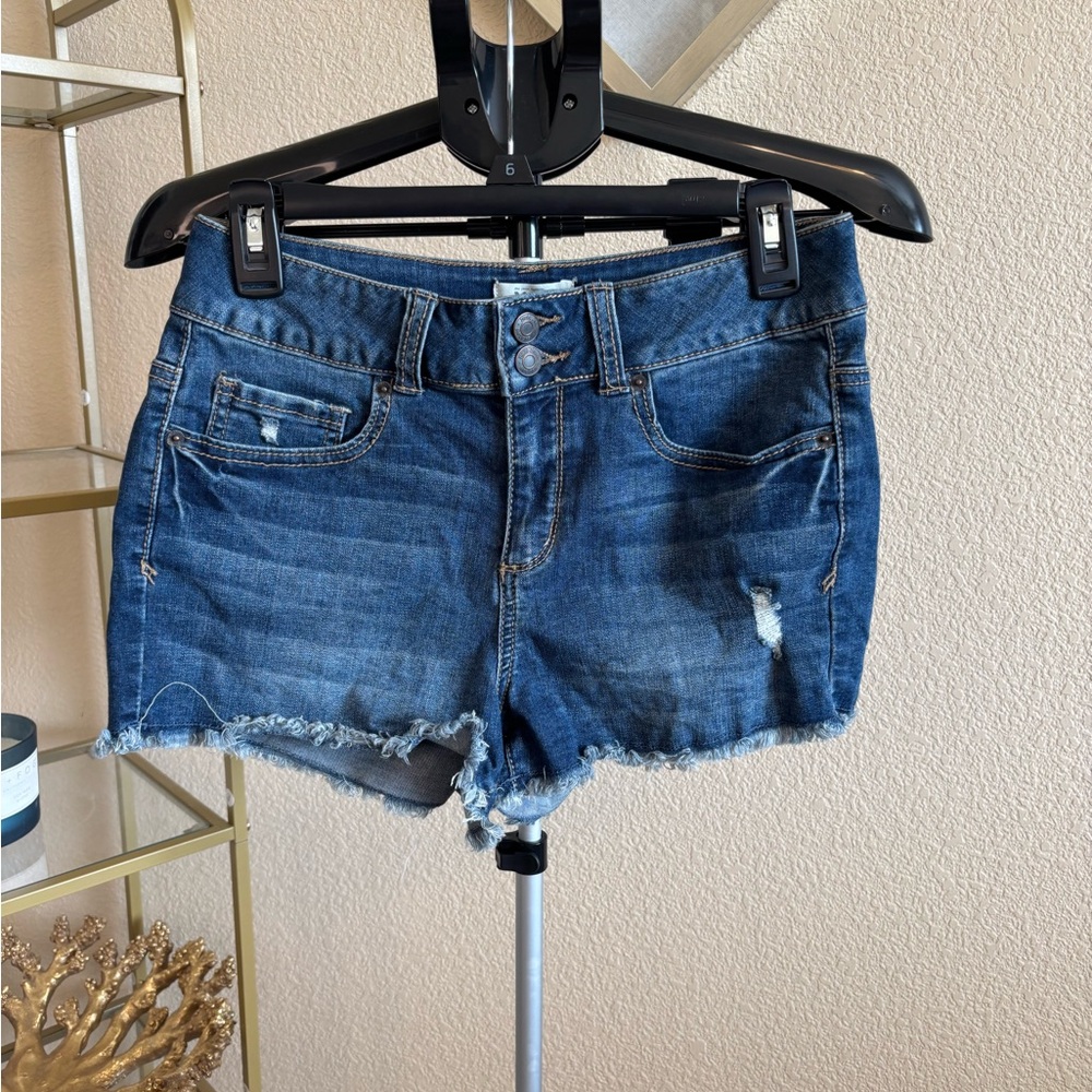 Juniors Mudd Flex Denim Shorts size 11 - Picture 2 of 3